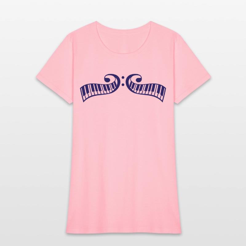 2 Mirrored Keyboards Music Bass Note Piano Keys