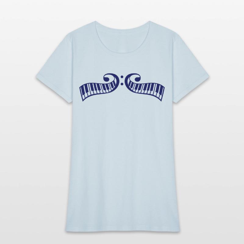 2 Mirrored Keyboards Music Bass Note Piano Keys