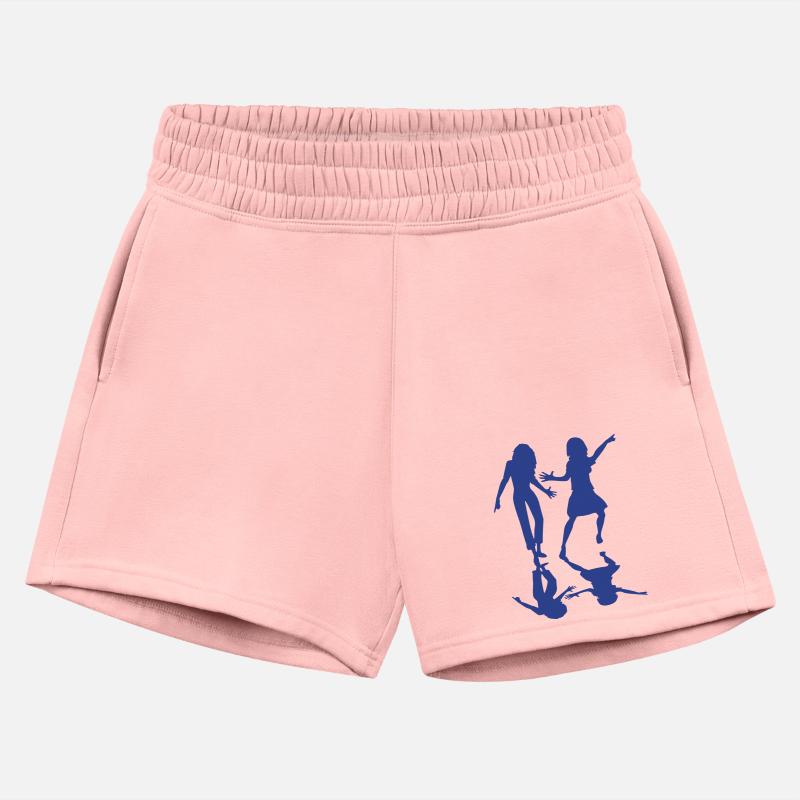 2 Party Women Couple Two Dance Friends Silhouette