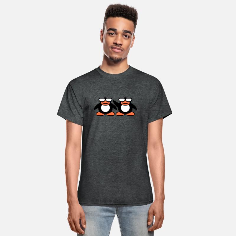 2 Penguins Nerd Horn-Rimmed Glasses Geek Team Crew