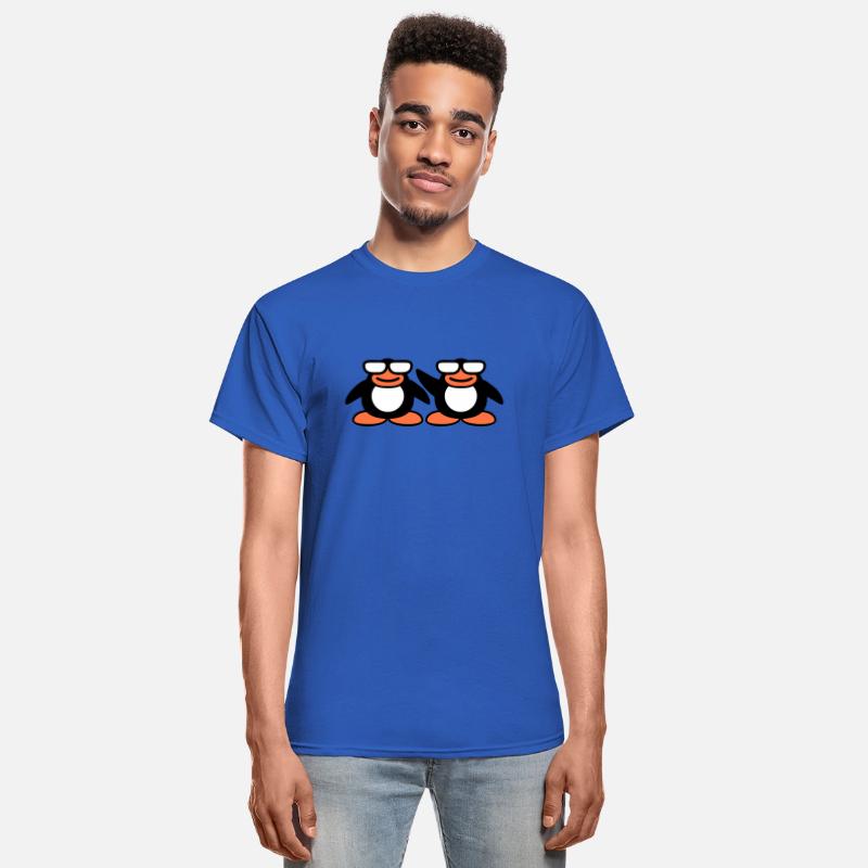2 Penguins Nerd Horn-Rimmed Glasses Geek Team Crew