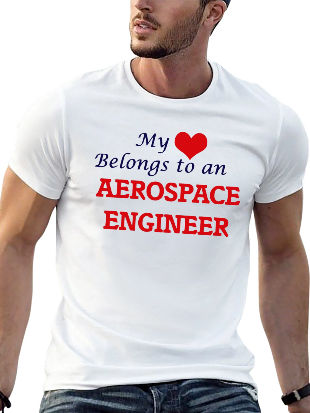 My Heart Belongs to an Aerospace Engineer T-Shirt
