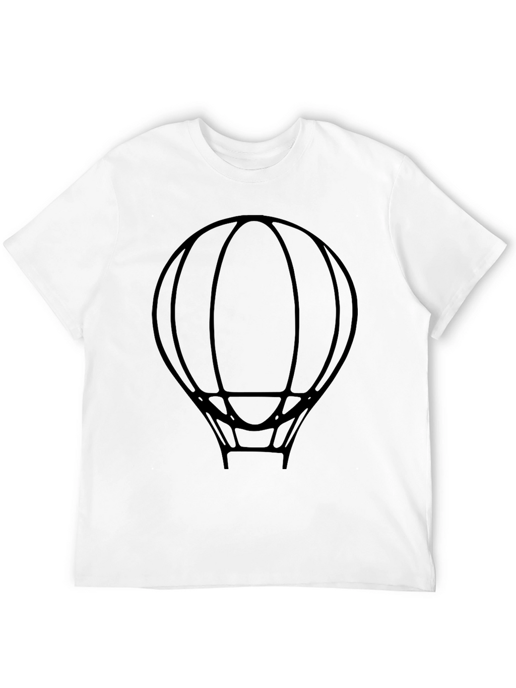 Hot Air Balloon Graphic T-Shirt - Black