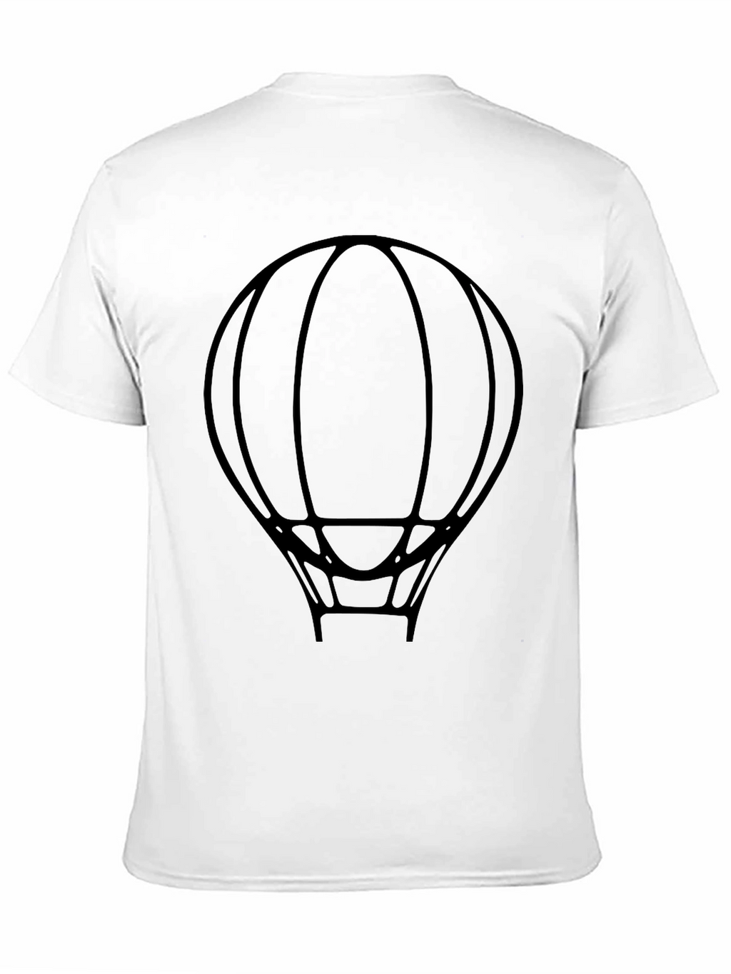 Hot Air Balloon Graphic T-Shirt - Black