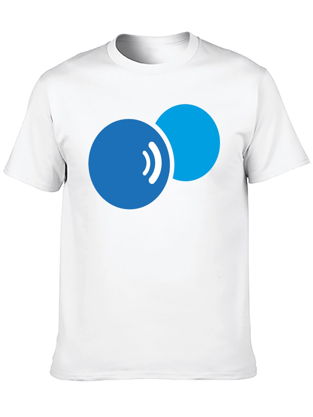 Abstract Bubbles Graphic Tee - Modern Black T-Shirt