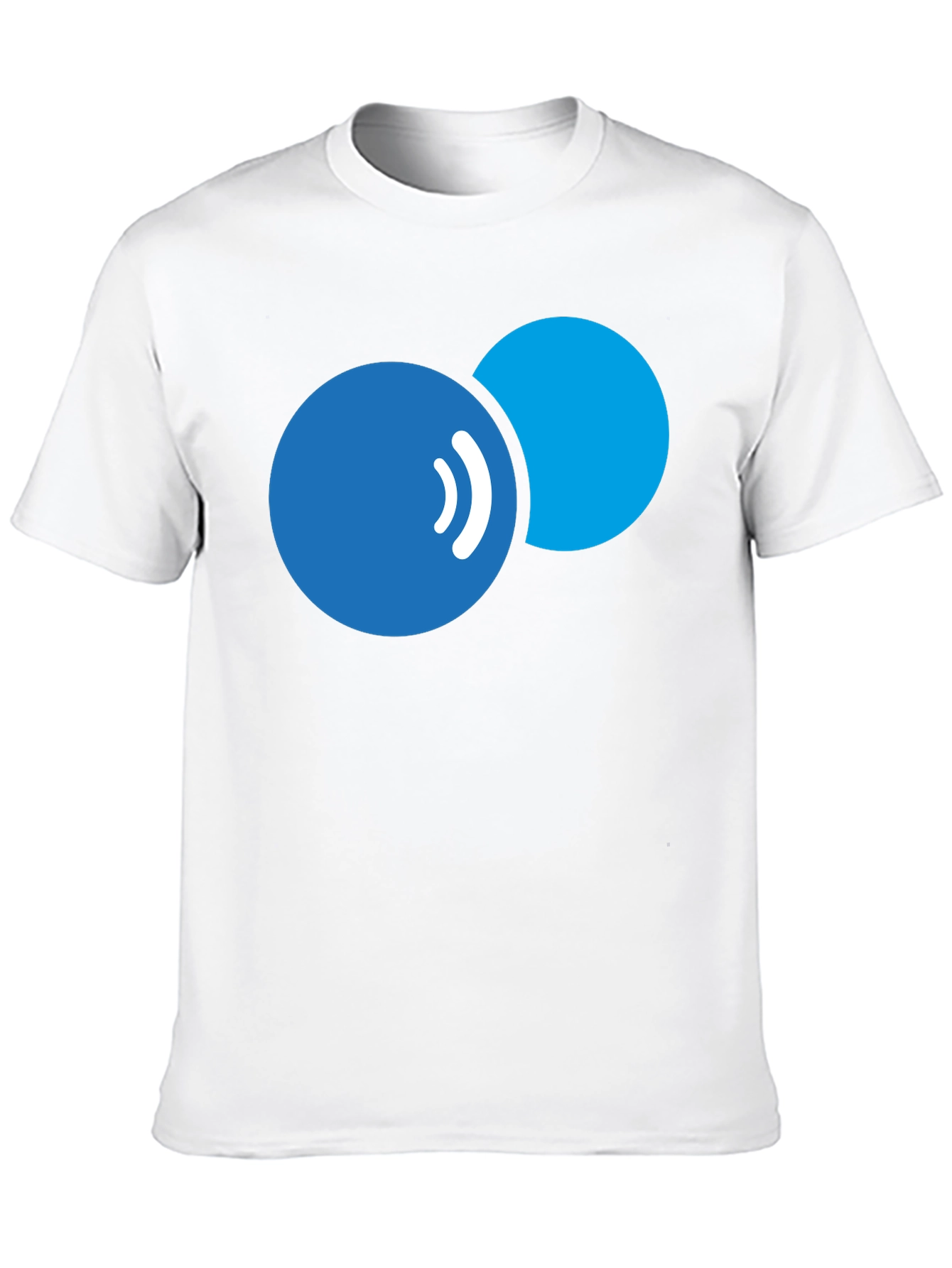 Abstract Bubbles Graphic Tee - Modern Black T-Shirt