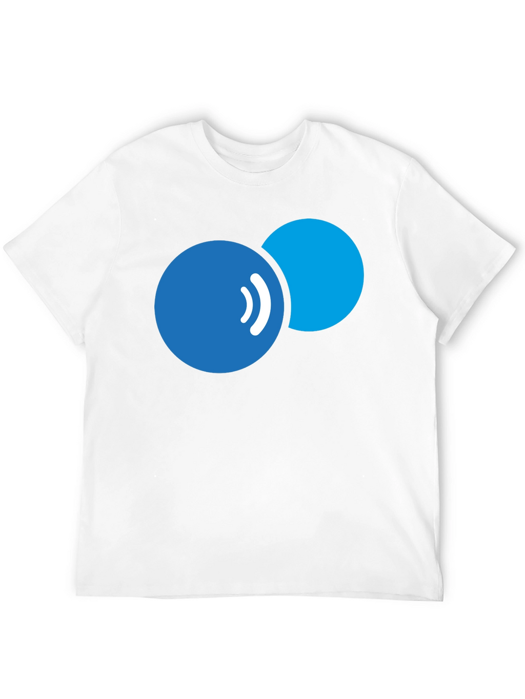 Abstract Bubbles Graphic Tee - Modern Black T-Shirt