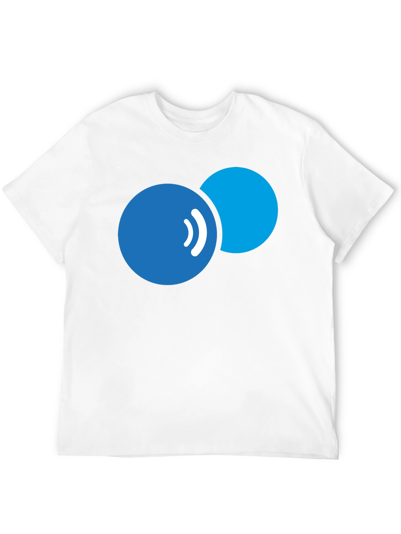 Abstract Bubbles Graphic Tee - Modern Black T-Shirt