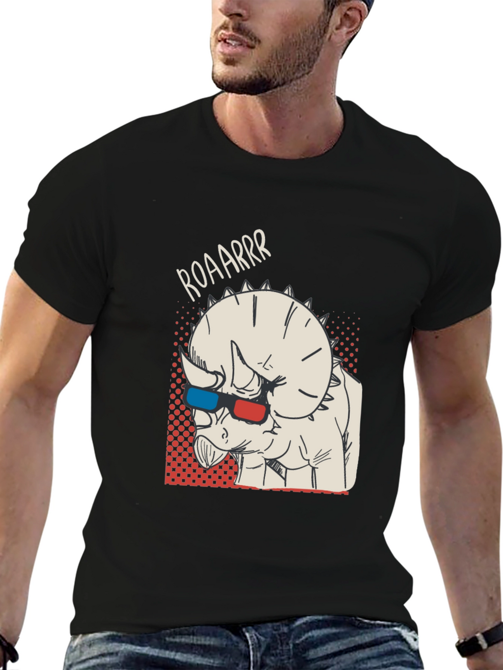 3D Dinosaur T-Shirt - Funny Dino Roar Tee