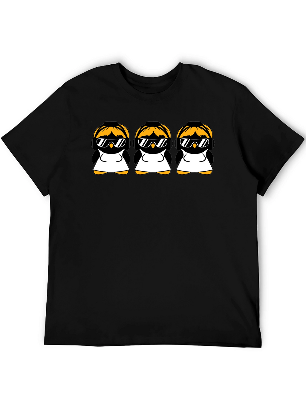 Penguin DJ Graphic Tee - Black