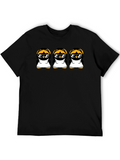 Penguin DJ Graphic Tee - Black