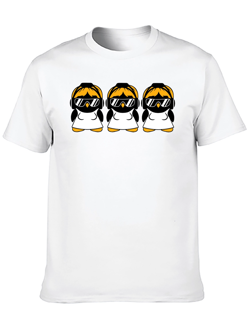 Penguin DJ Graphic Tee - Black