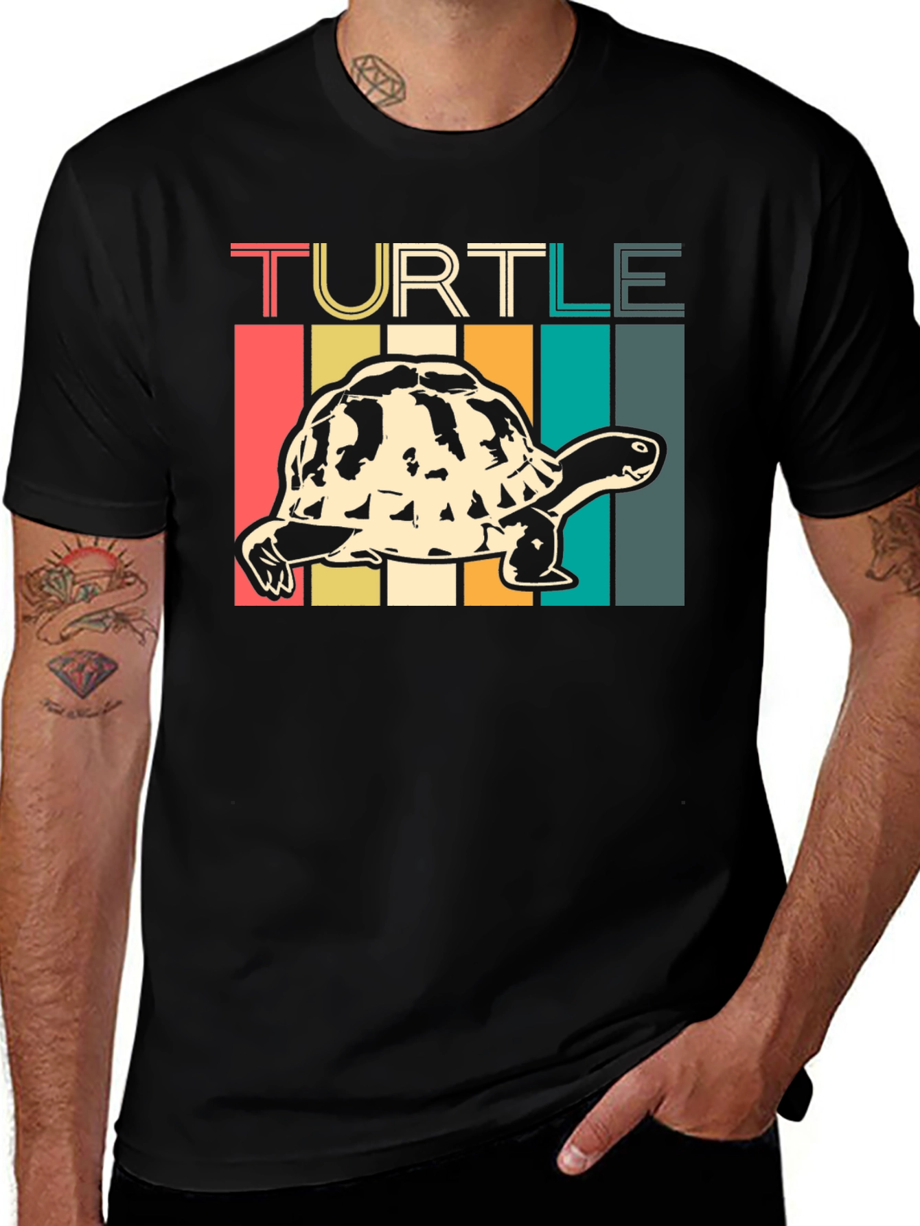 Retro Turtle Graphic Tee - Unisex