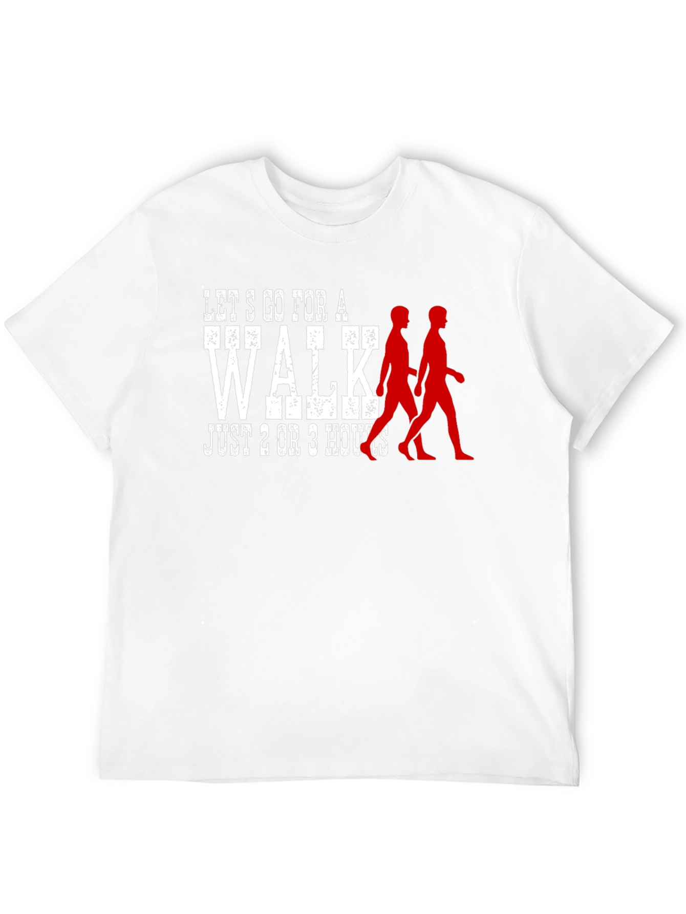 Lets Go for a Walk Black Graphic T-Shirt