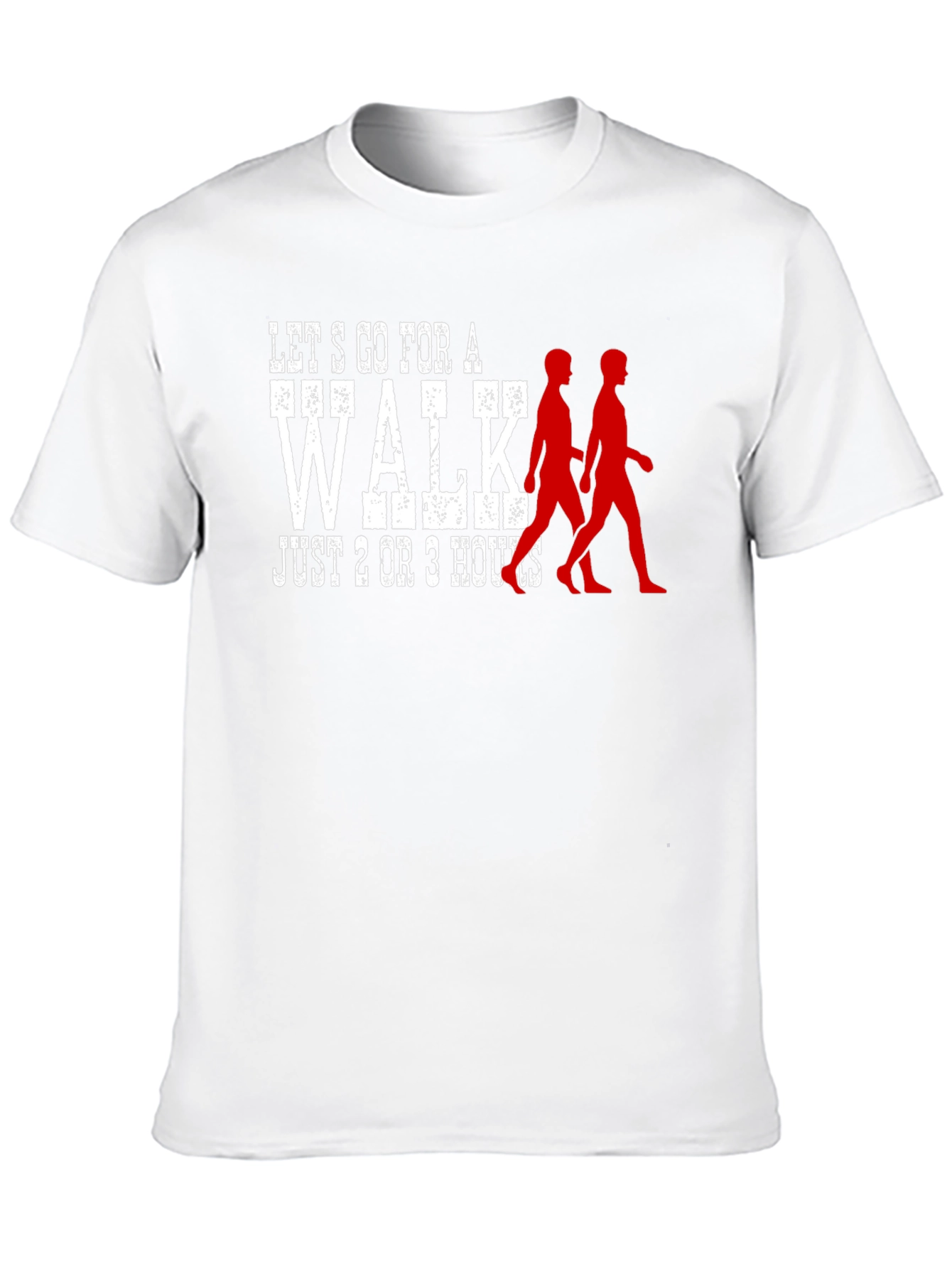 Lets Go for a Walk Black Graphic T-Shirt
