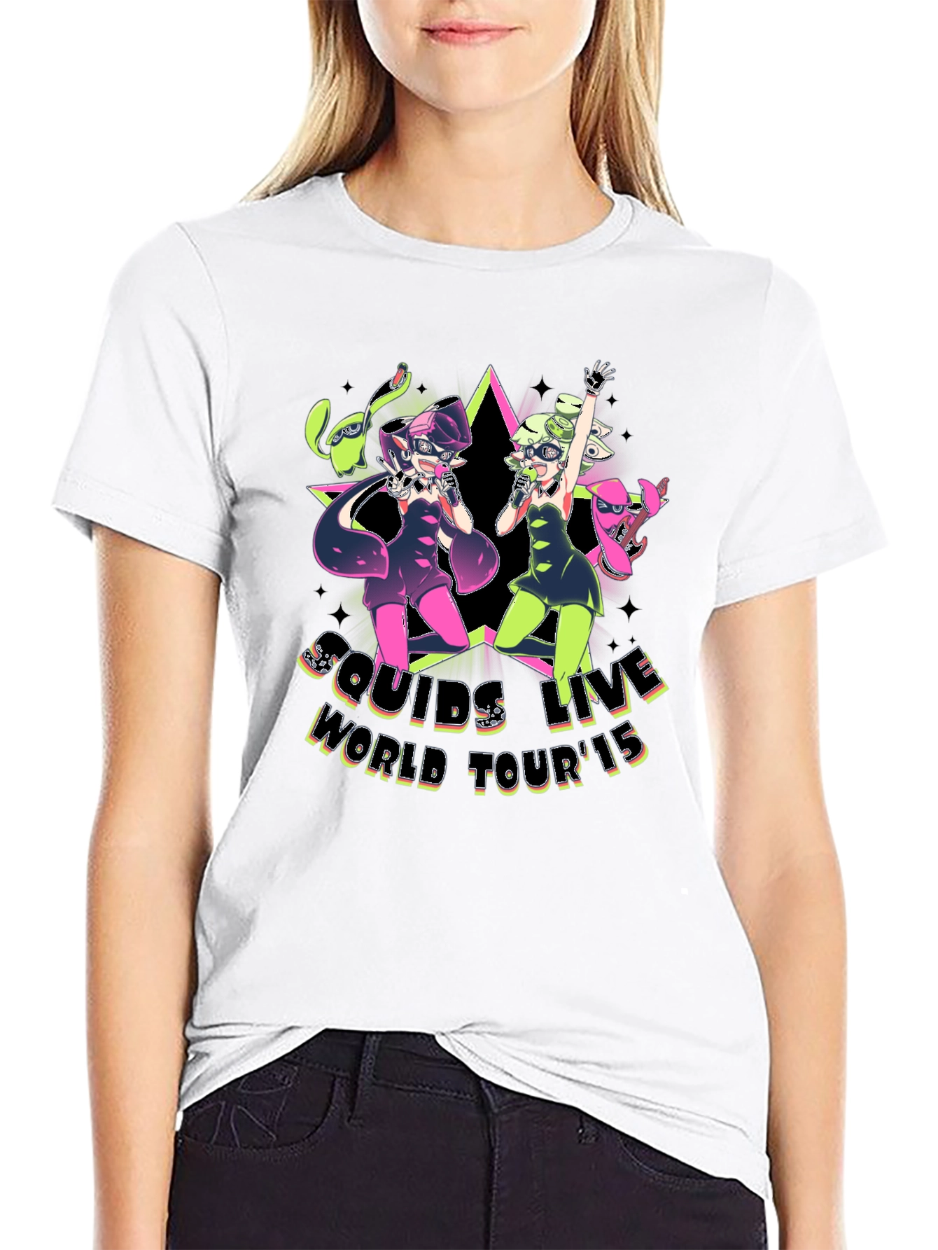 Squids Live World Tour 15 Black T-Shirt