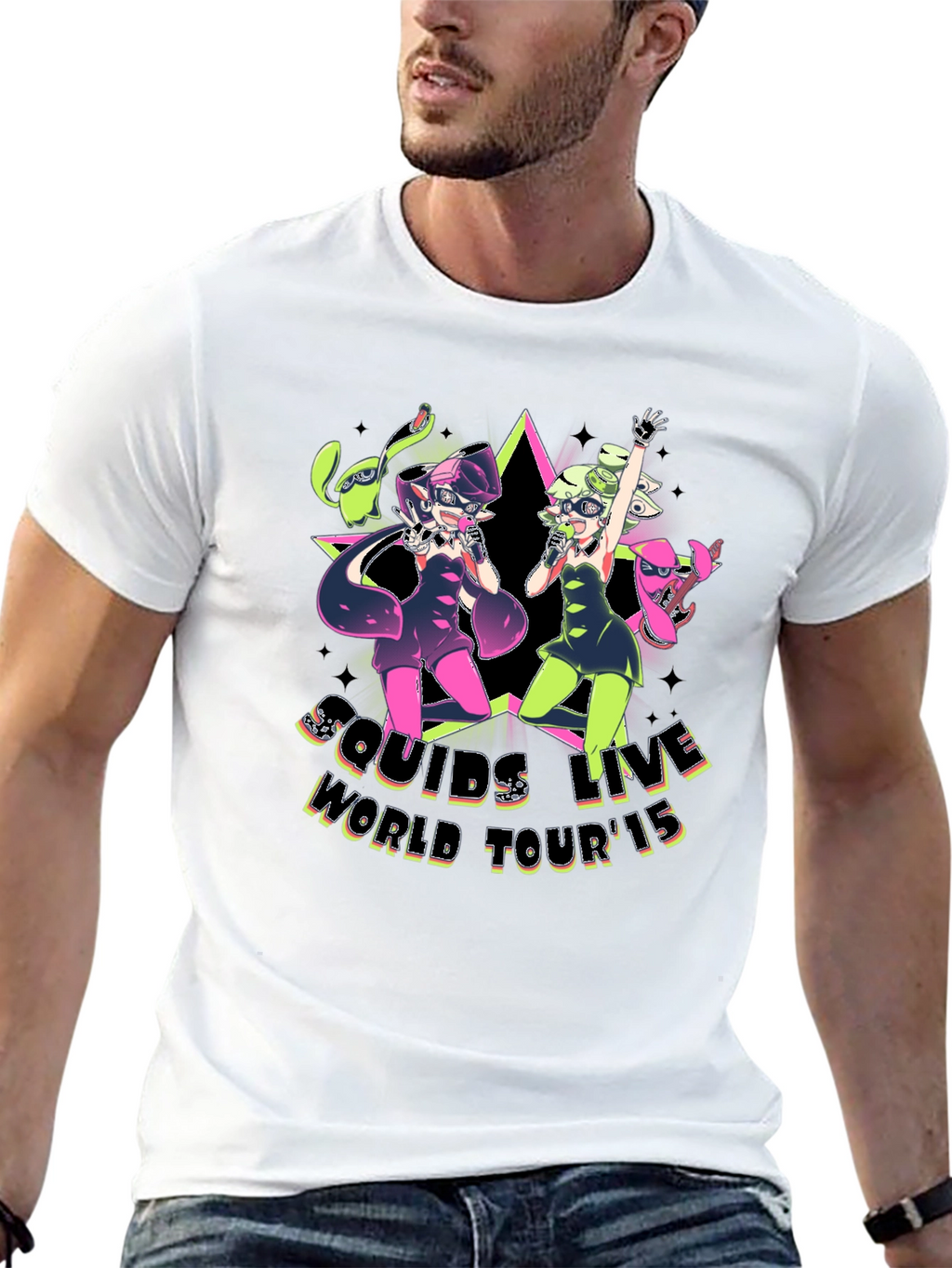 Squids Live World Tour 15 Black T-Shirt