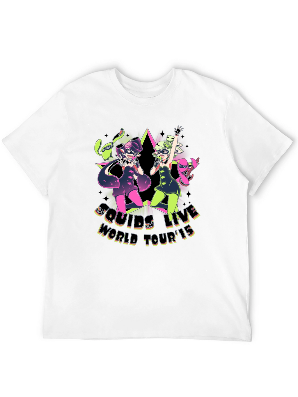 Squids Live World Tour 15 Black T-Shirt