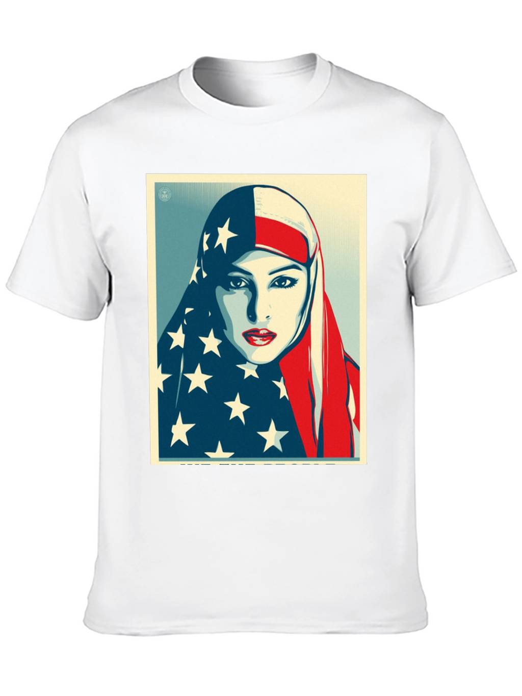 American Flag Hijab Graphic T-Shirt