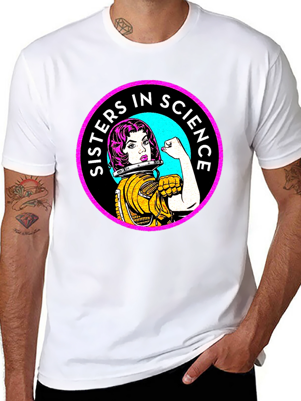 Sisters In Science T-Shirt - Women Empowerment Tee