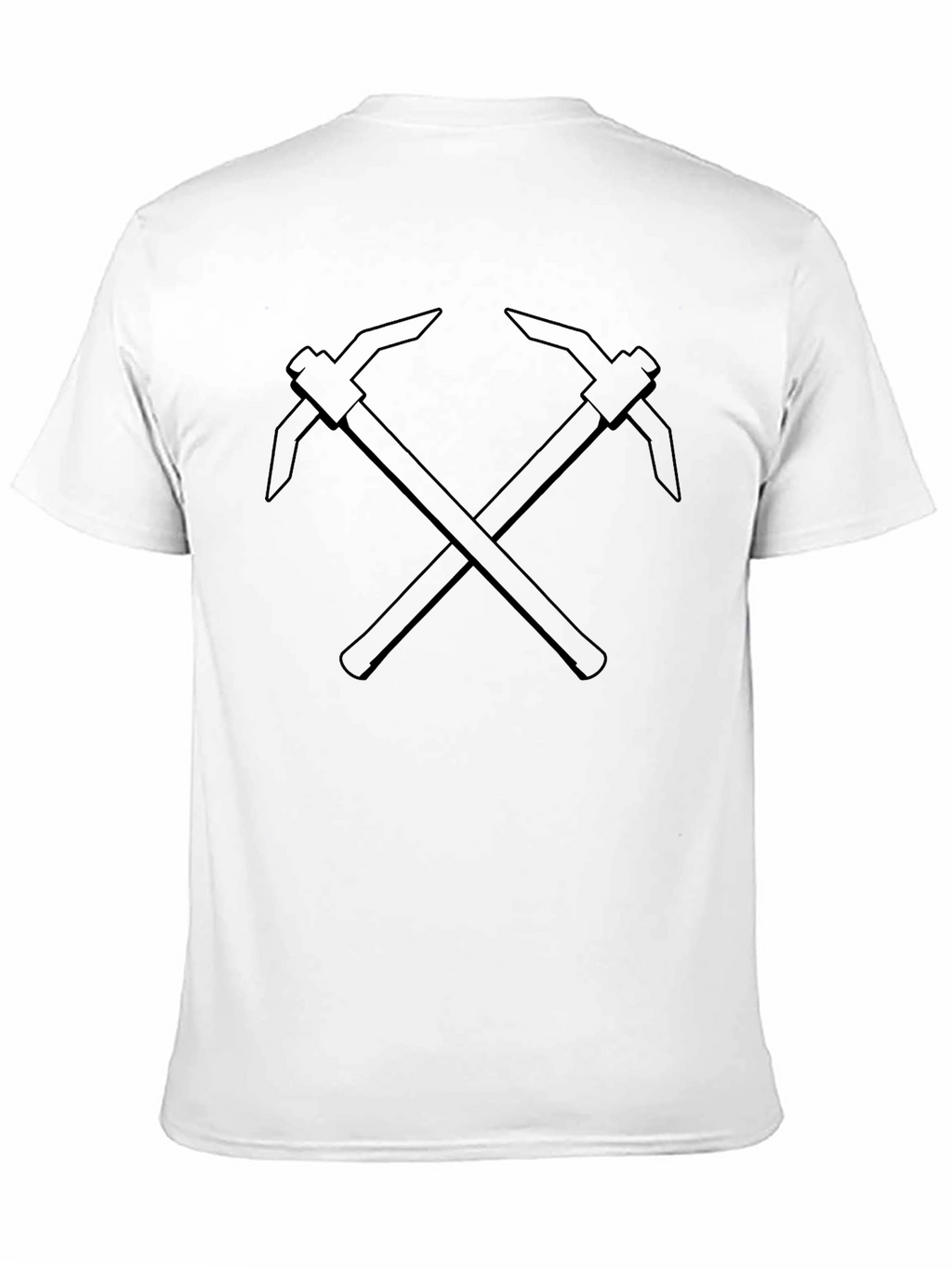 Crossed Pickaxes Black Graphic Tee