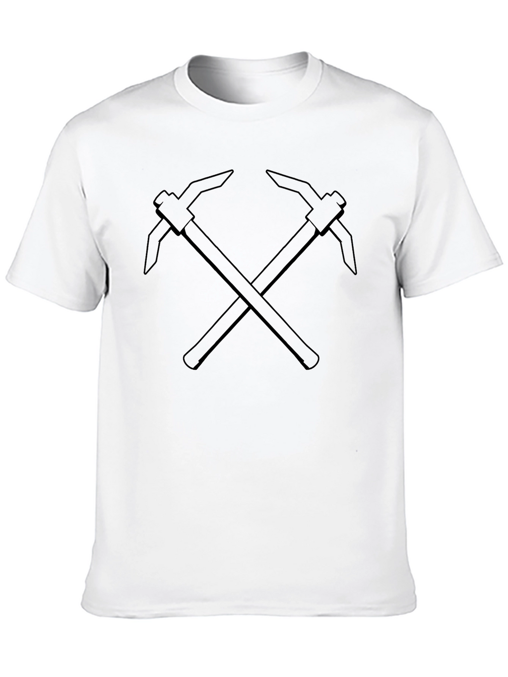 Crossed Pickaxes Black Graphic Tee
