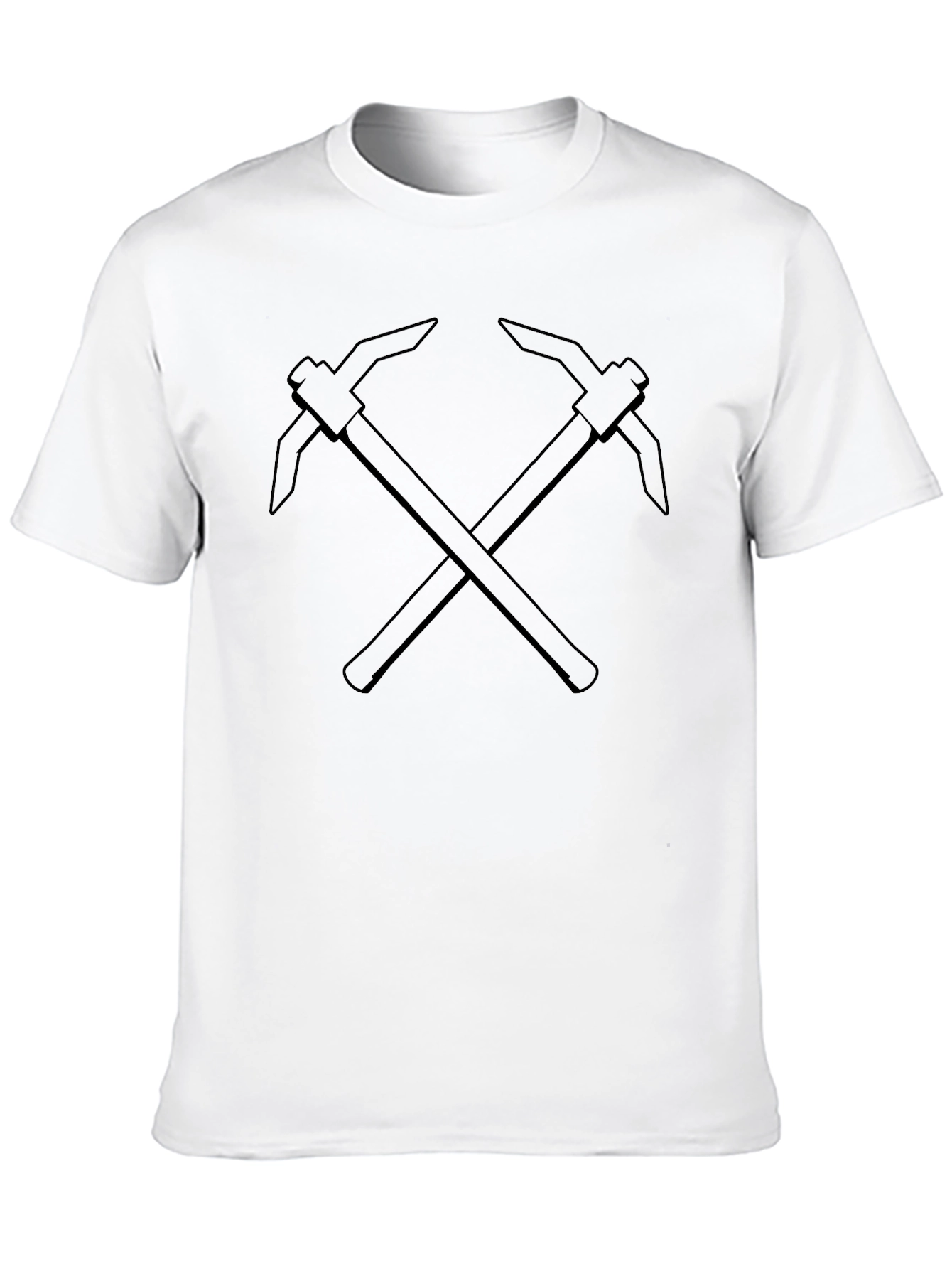Crossed Pickaxes Black Graphic Tee
