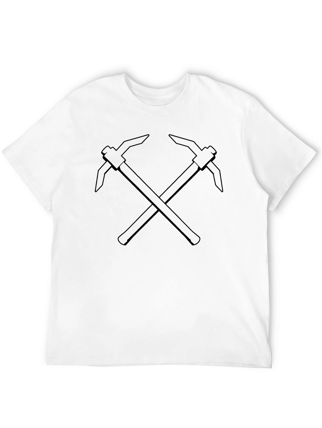 Crossed Pickaxes Black Graphic Tee