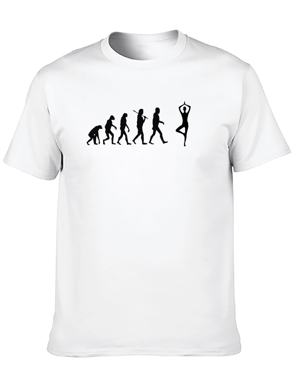 Yoga Evolution Graphic T-Shirt - Black