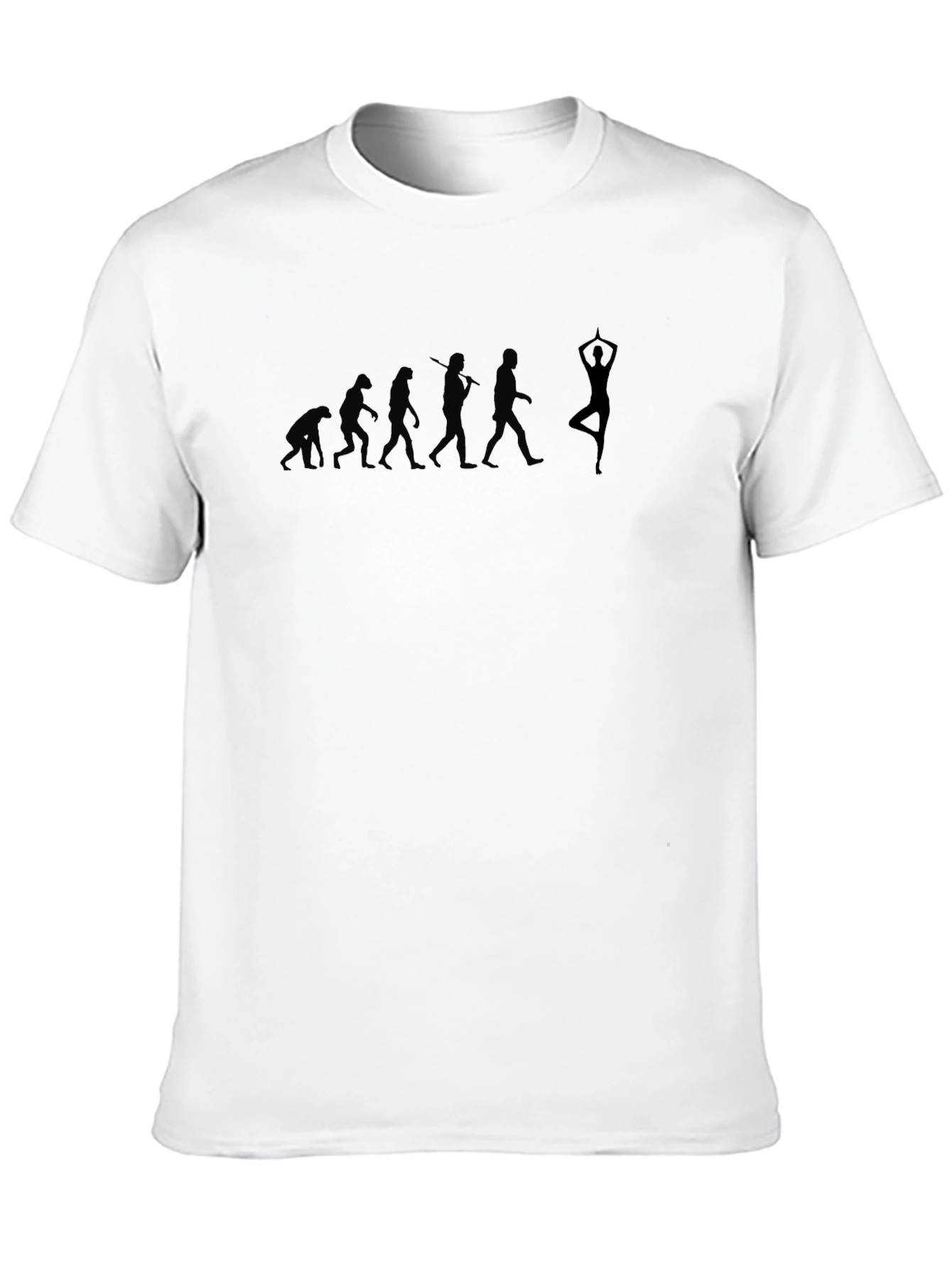 Yoga Evolution Graphic T-Shirt - Black