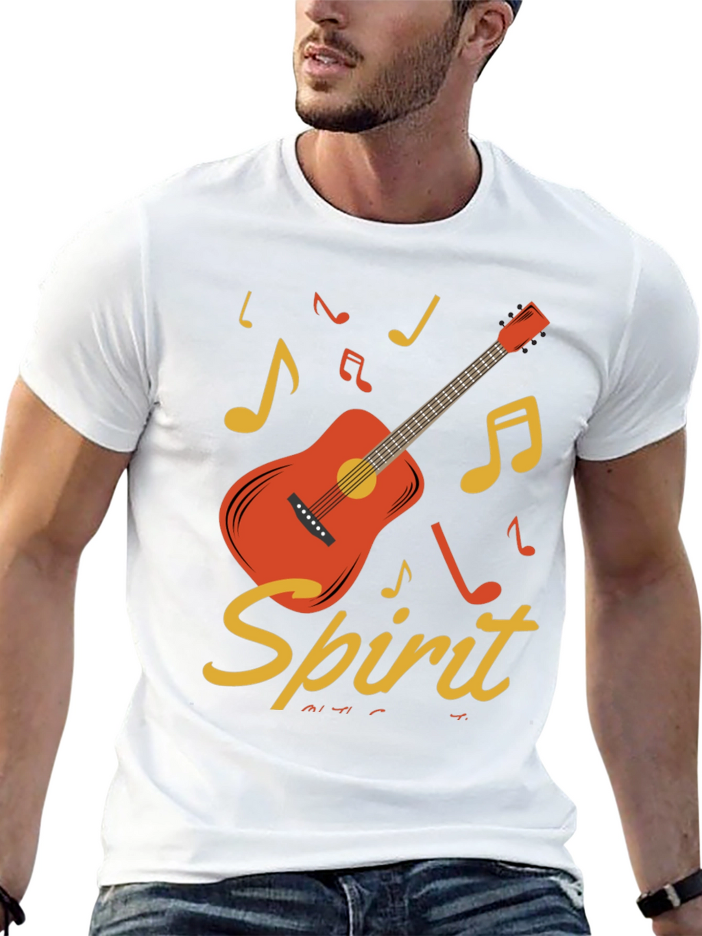 Acoustic Guitar Spirit Graphic Tee