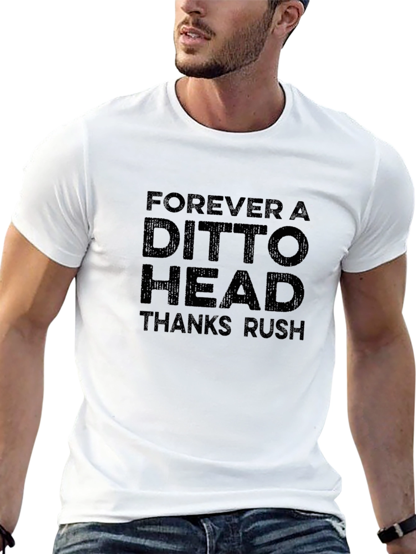 Ditto Head Black T-Shirt - Forever Thankful Tee