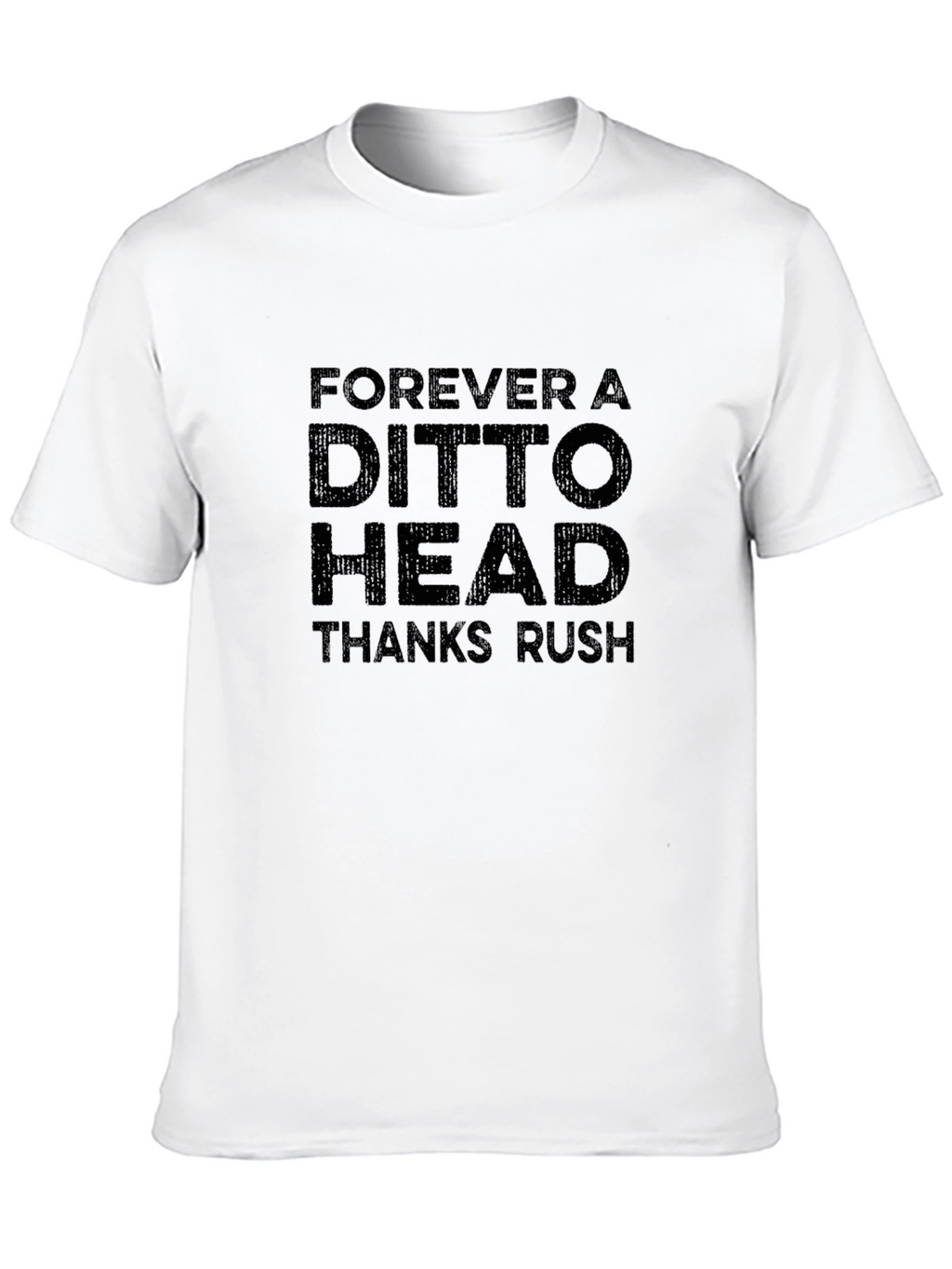 Ditto Head Black T-Shirt - Forever Thankful Tee