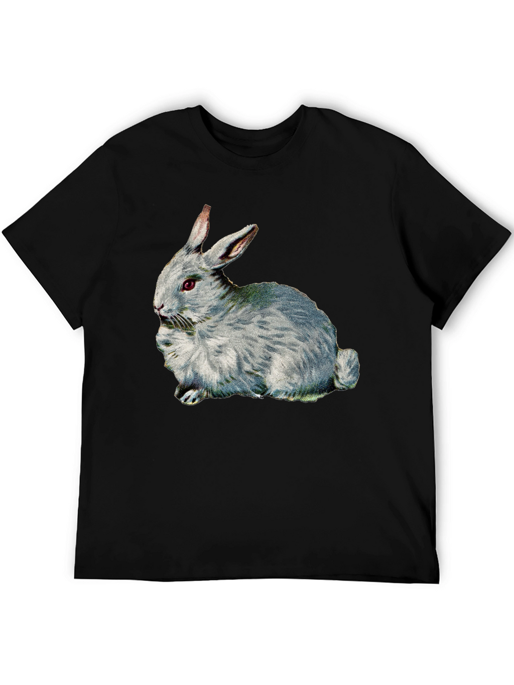 Rabbit Graphic T-Shirt - Black Casual Tee