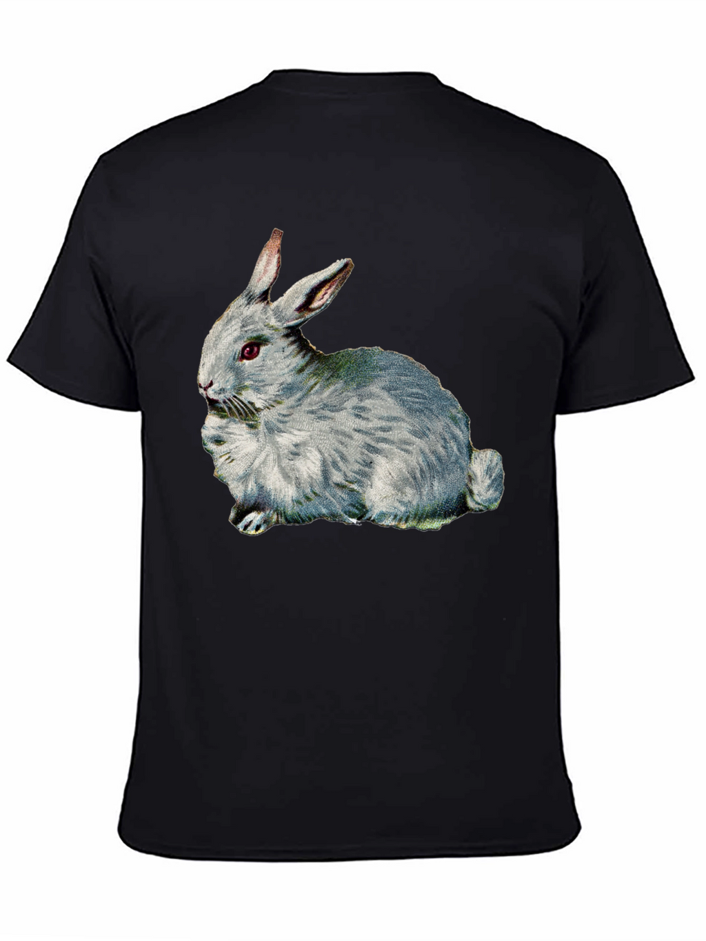 Rabbit Graphic T-Shirt - Black Casual Tee