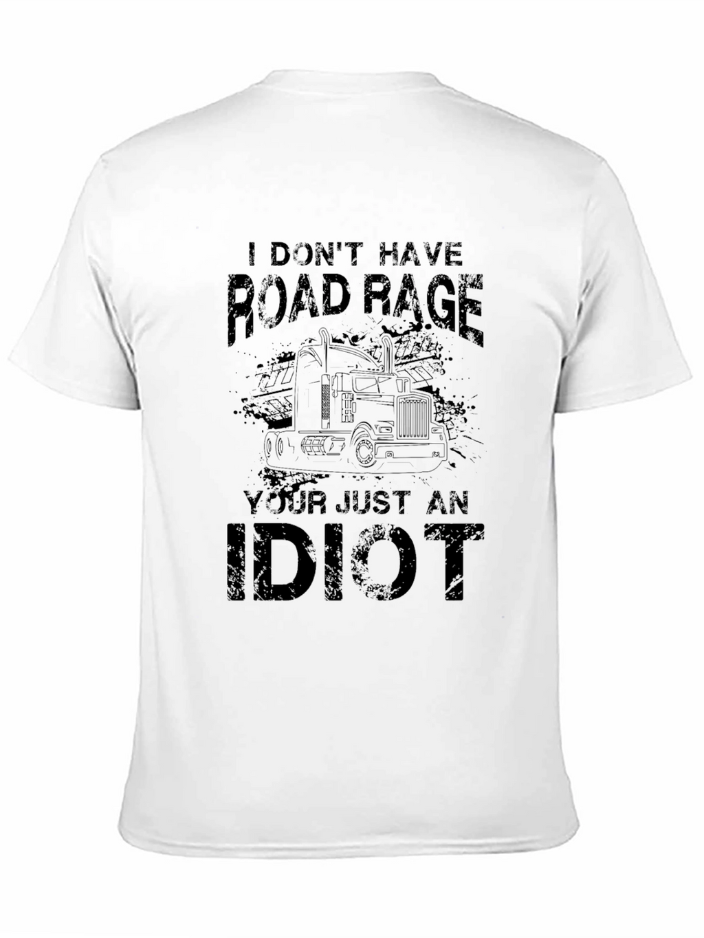 Road Rage Trucker Black T-Shirt