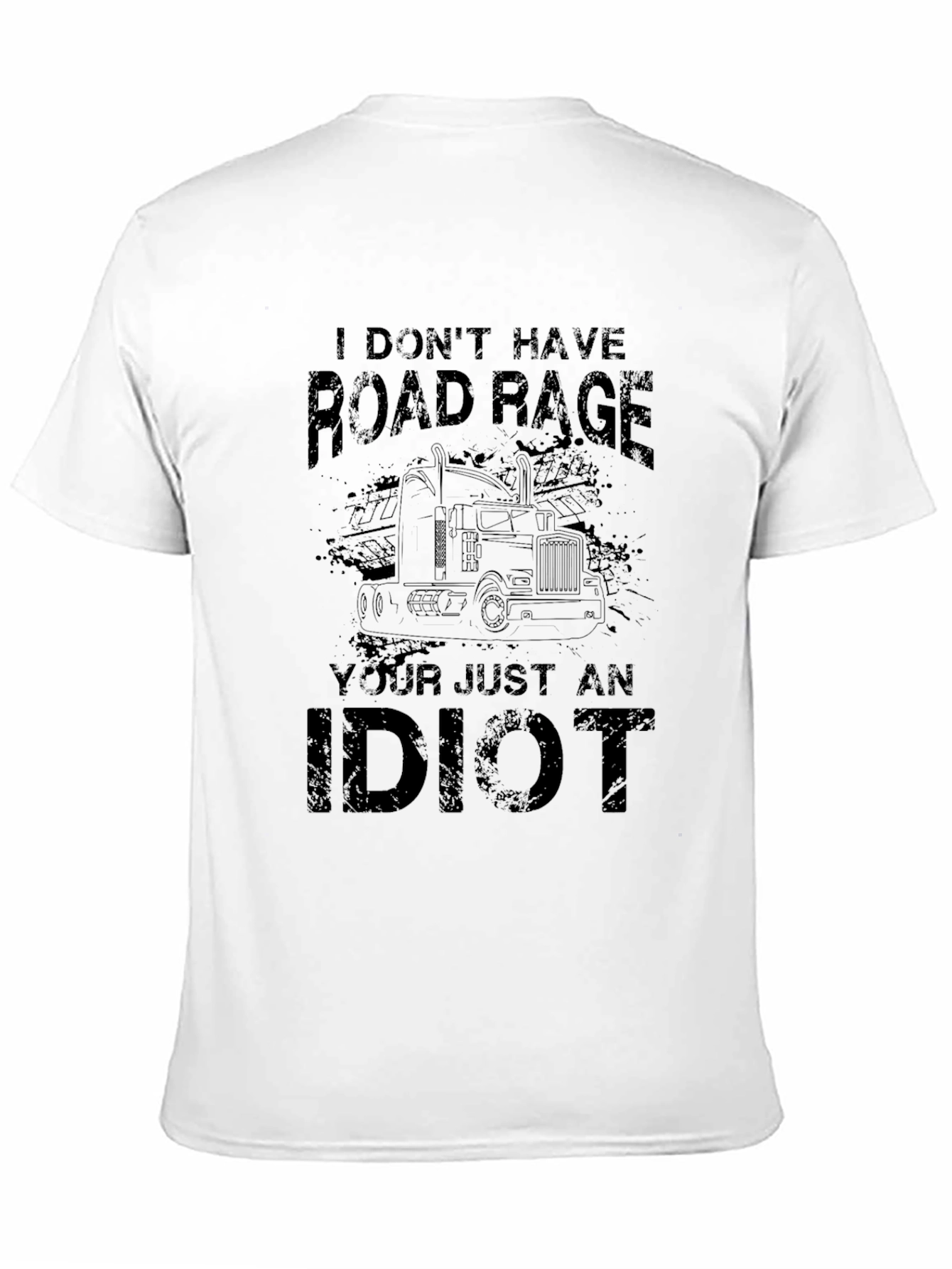 Road Rage Trucker Black T-Shirt