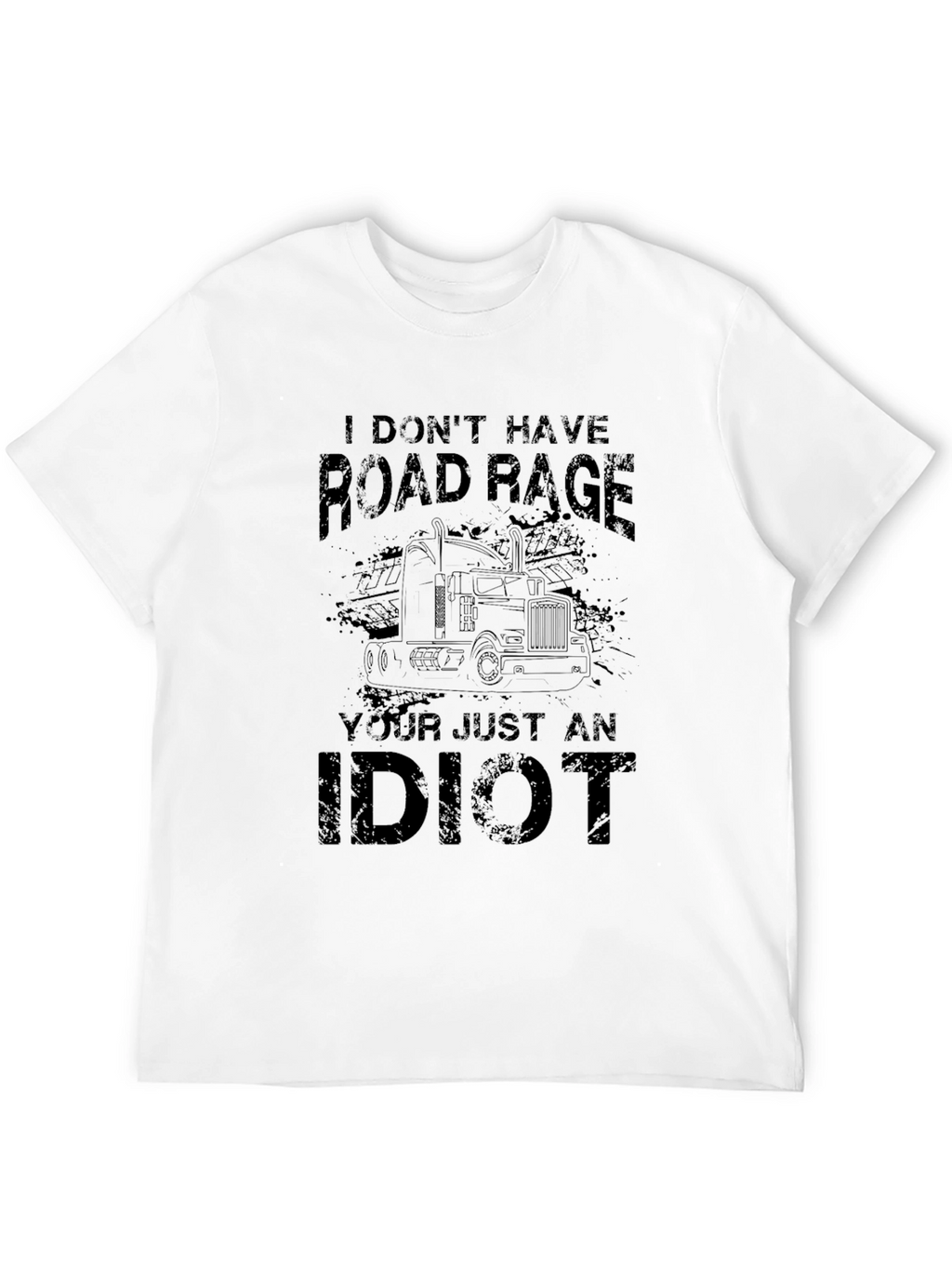 Road Rage Trucker Black T-Shirt