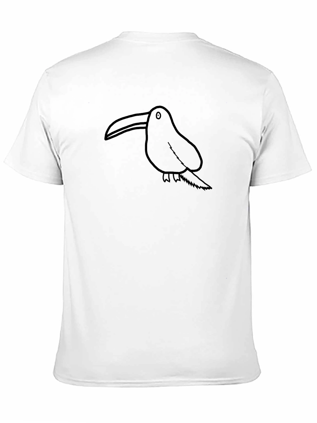 Toucian Graphic Print Black T-Shirt