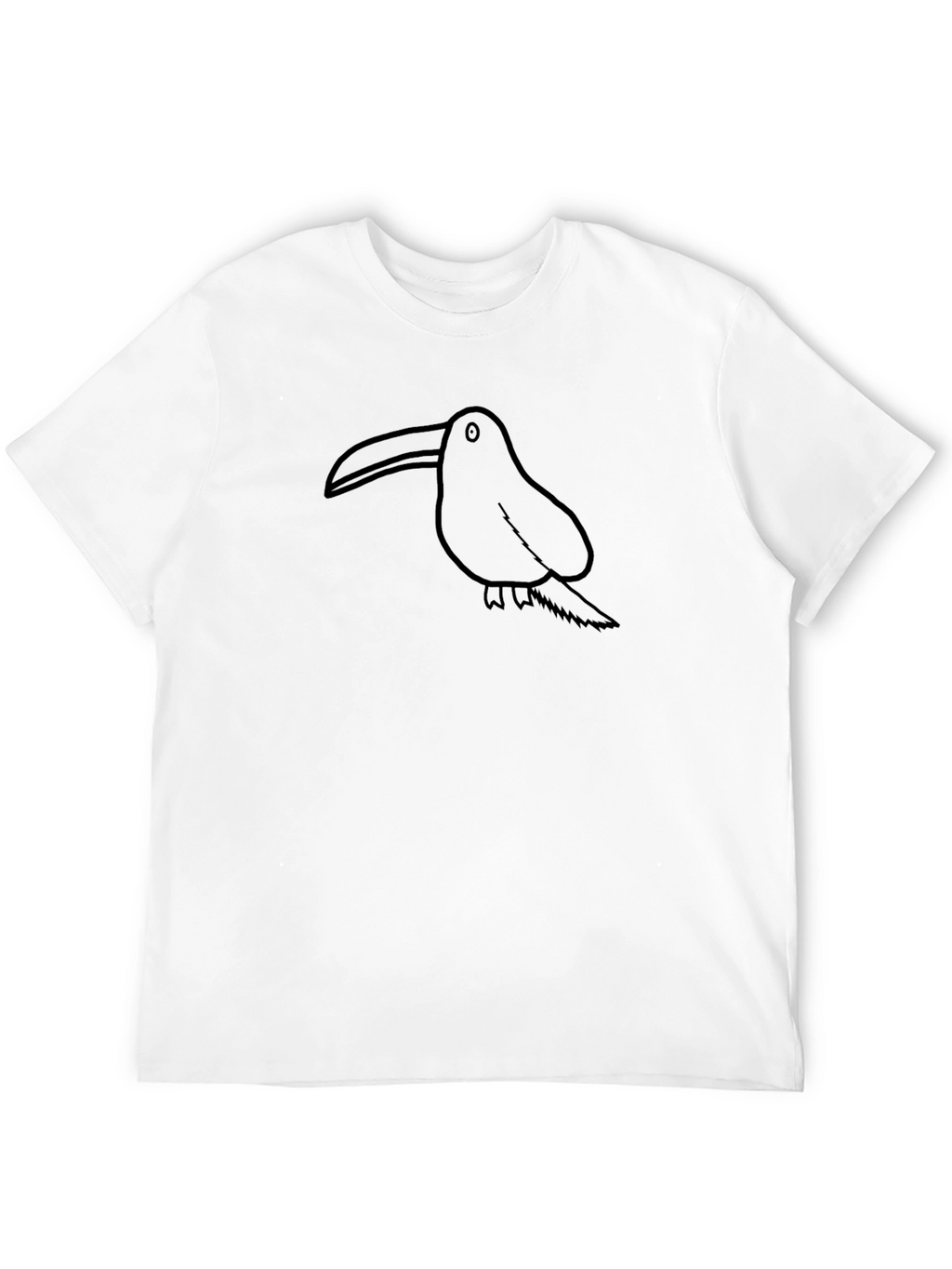 Toucian Graphic Print Black T-Shirt