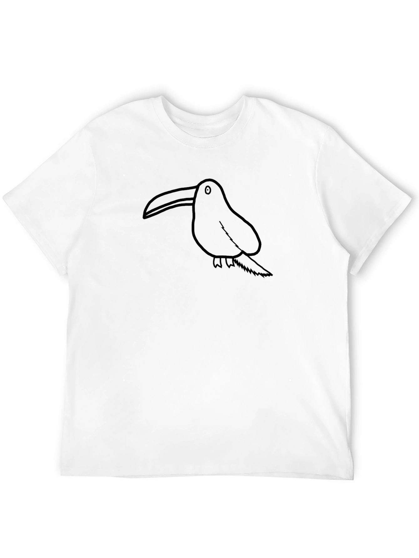 Toucian Graphic Print Black T-Shirt