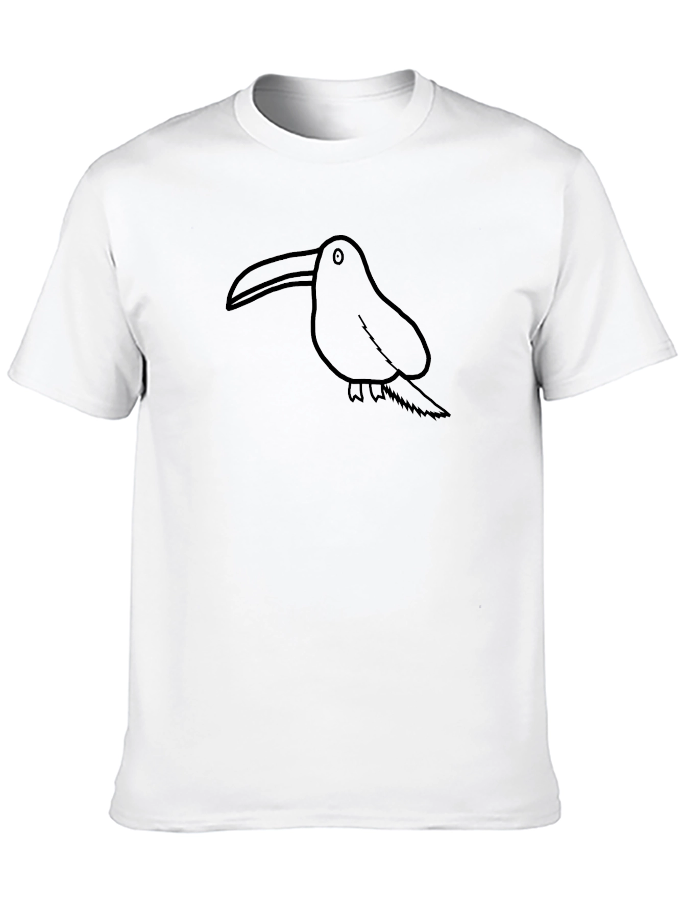 Toucian Graphic Print Black T-Shirt