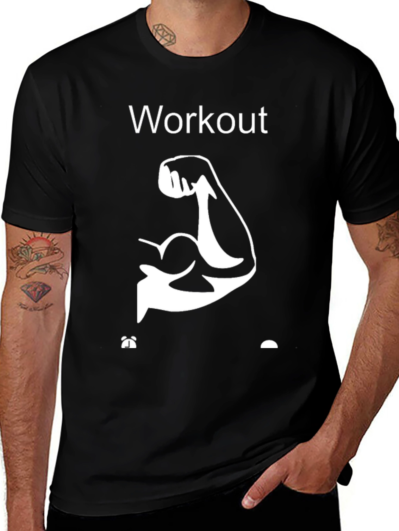 Workout Muscle Graphic Tee