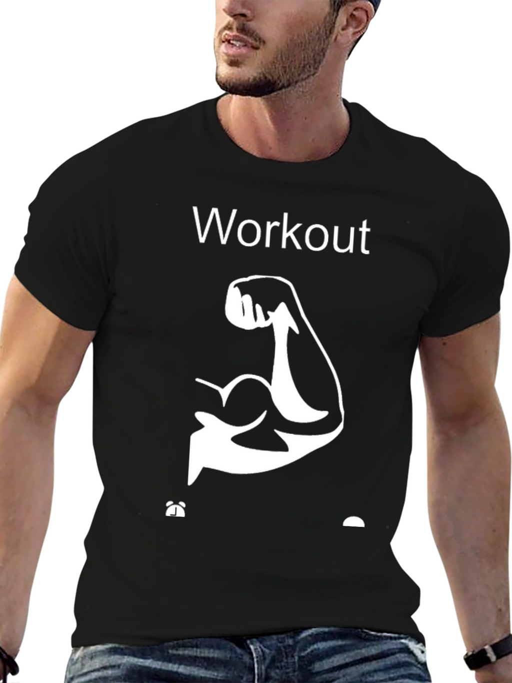 Workout Muscle Graphic Tee