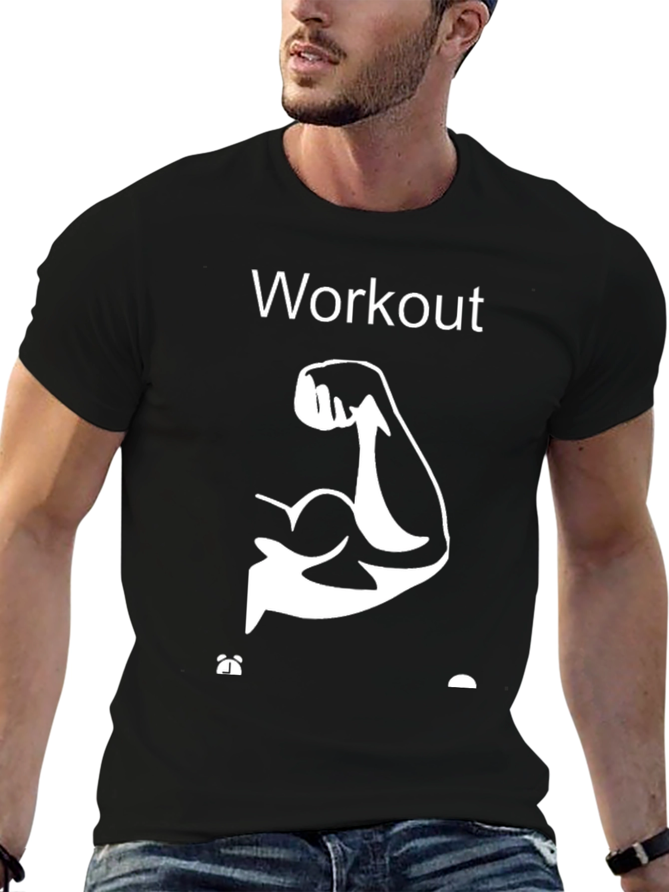 Workout Muscle Graphic Tee
