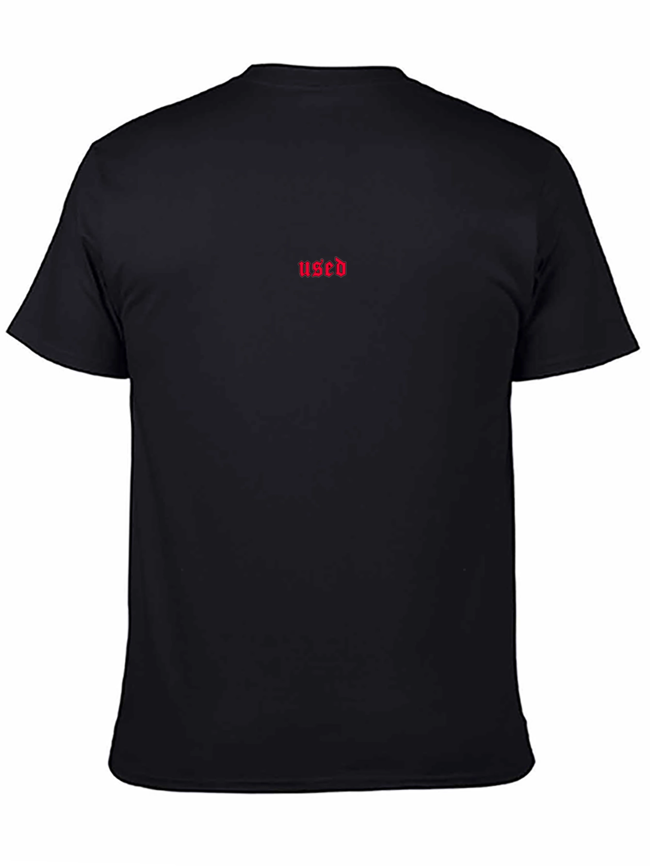Black Used Graphic Tee - Minimalist Streetwear