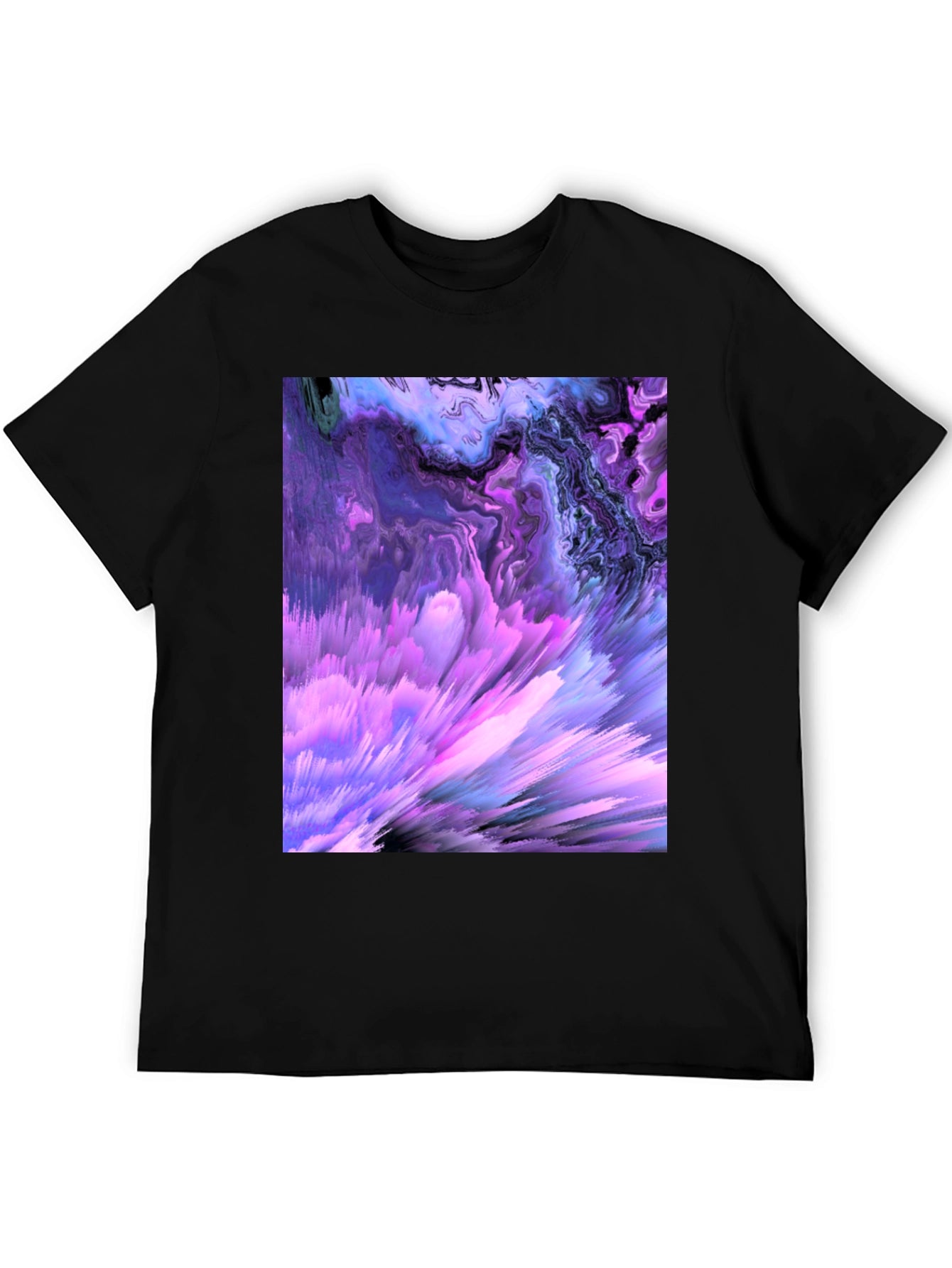 Abstract Art Black T-Shirt - Unique Design