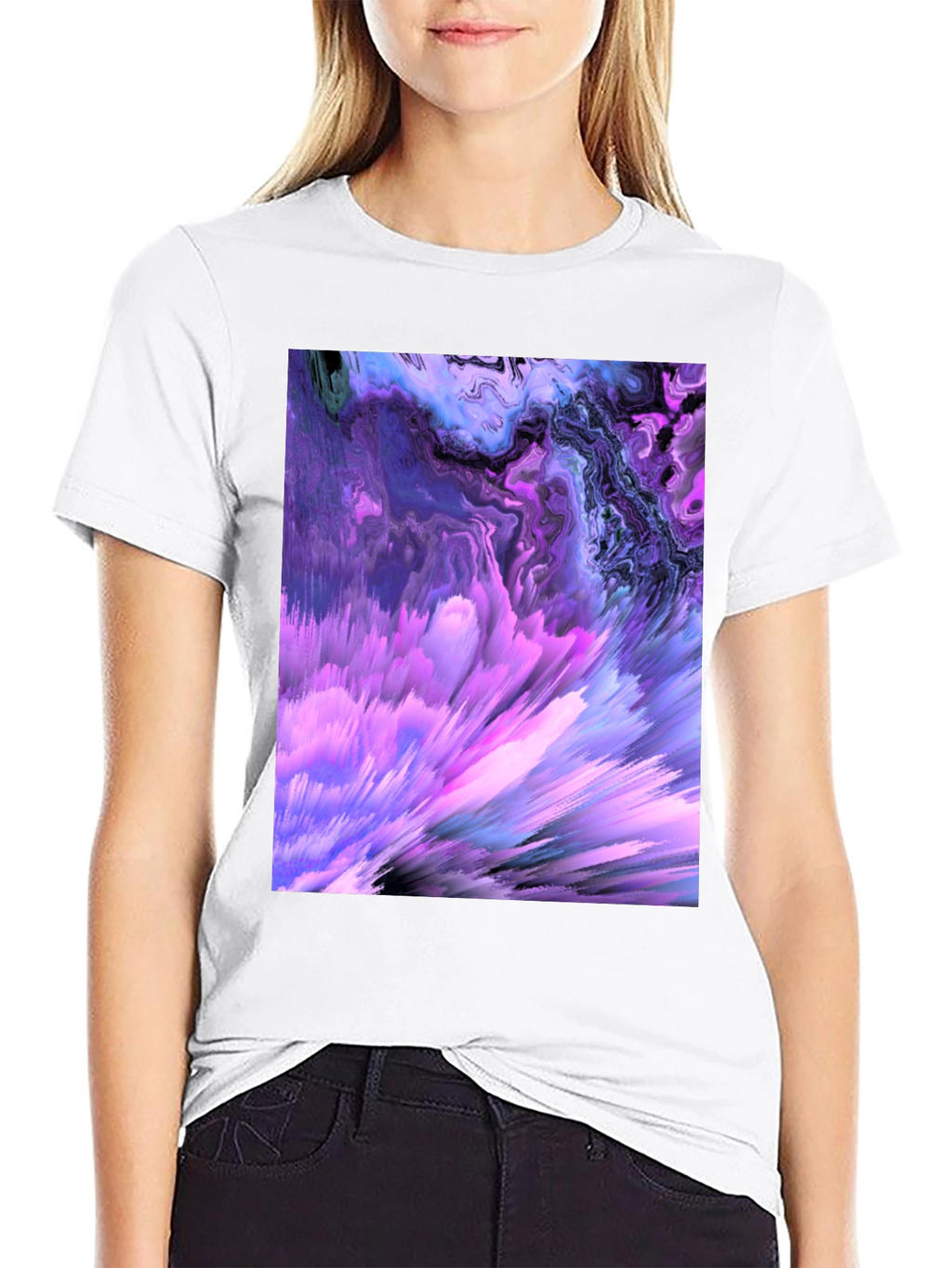 Abstract Art Black T-Shirt - Unique Design