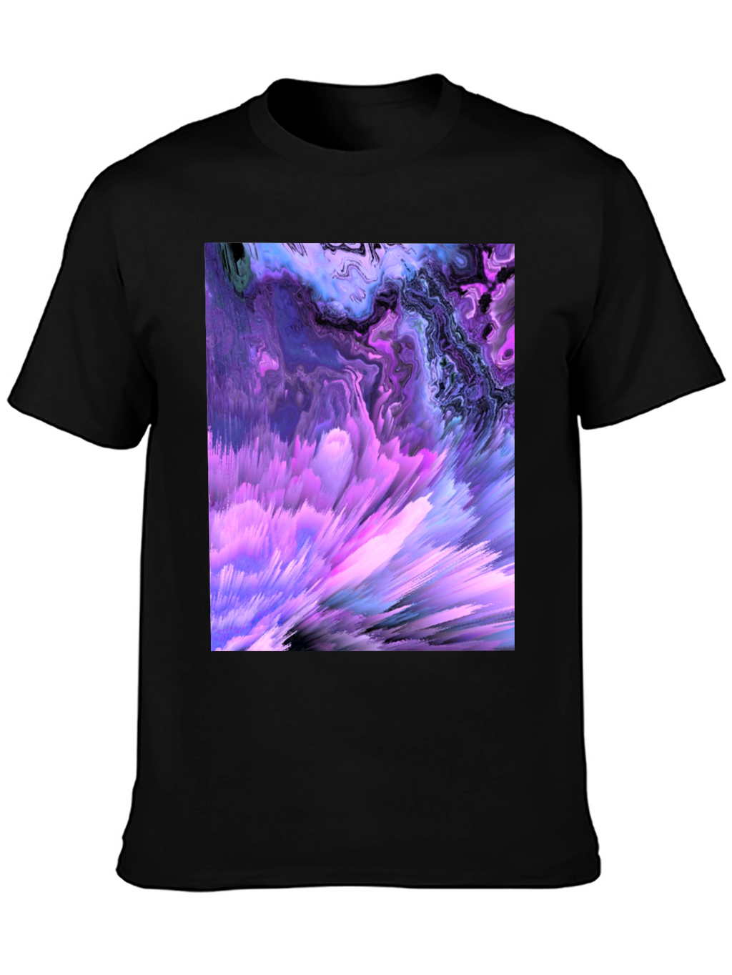 Abstract Art Black T-Shirt - Unique Design