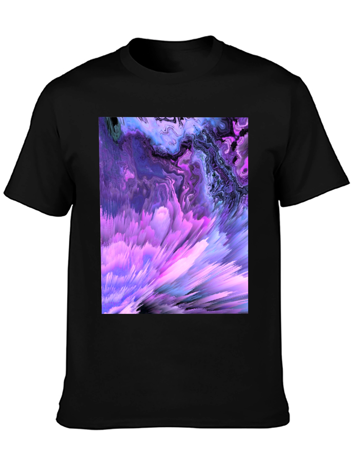Abstract Art Black T-Shirt - Unique Design